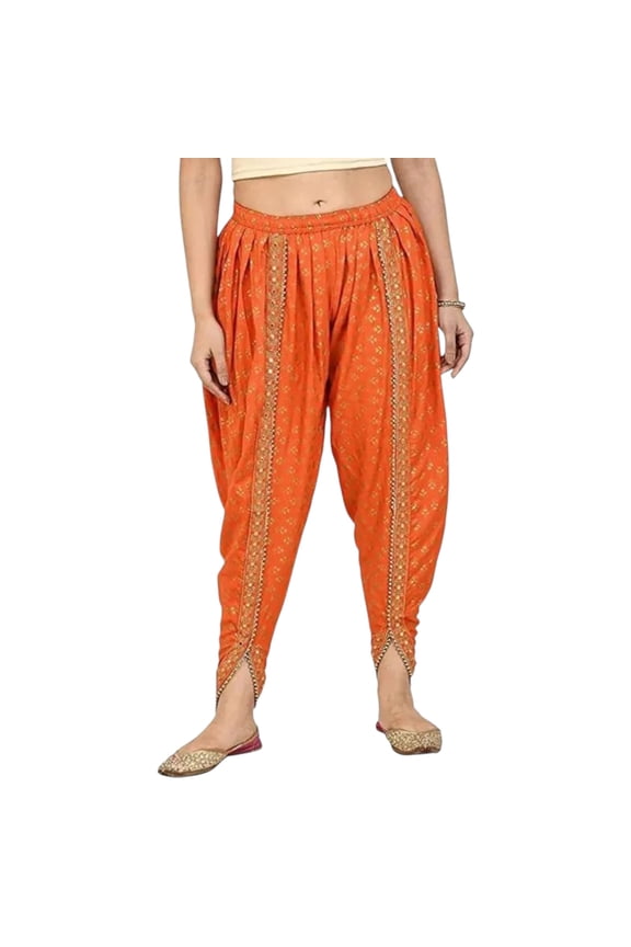 Women’s Free Size Dhoti Pant – Comfortable Rayon Harem Bottoms for Daily & Party Wear