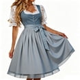 thumbnail image 1 of Women's French Country Sleeveless Dress with Apron for Garden Party and Festivals, 1 of 6