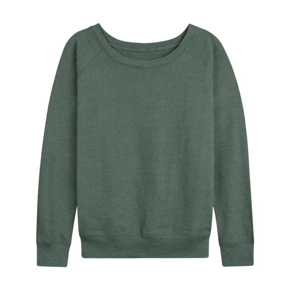 Women's French Terry Long Sleeve Shirt, Relaxed Fit - Classic And Plus Sizes