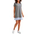 thumbnail image 1 of Women's French Terry Dress with Ruffle Hem, 1 of 2