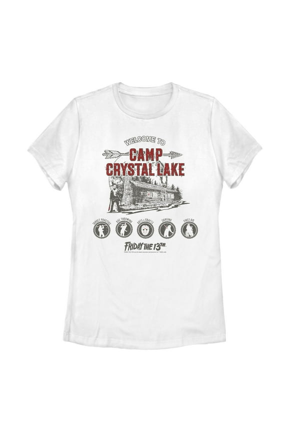 Women's Friday the 13th Welcome to Camp Crystal Lake Graphic T-Shirt