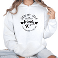 thumbnail image 1 of Women's "Friends Connected By Heart Side By Side Or Miles Apart" Graphic Hoodie Casual Hooded long-sleeved White S-2XL, 1 of 6