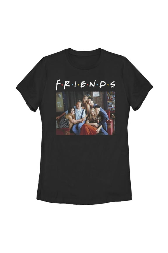 Women's Friends Group Poster Graphic T-Shirt