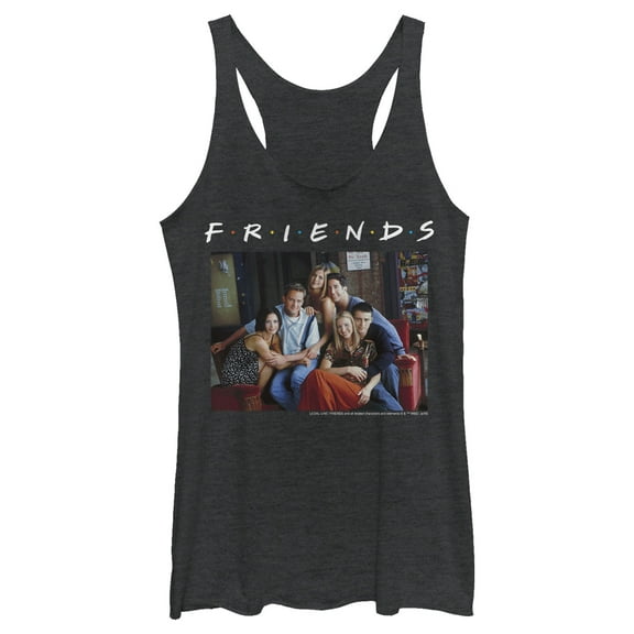Women's Friends Group Poster Racerback Tank Top