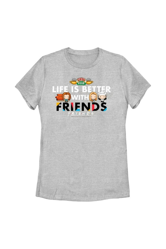 Women's Friends Life Is Better  Graphic T-Shirt