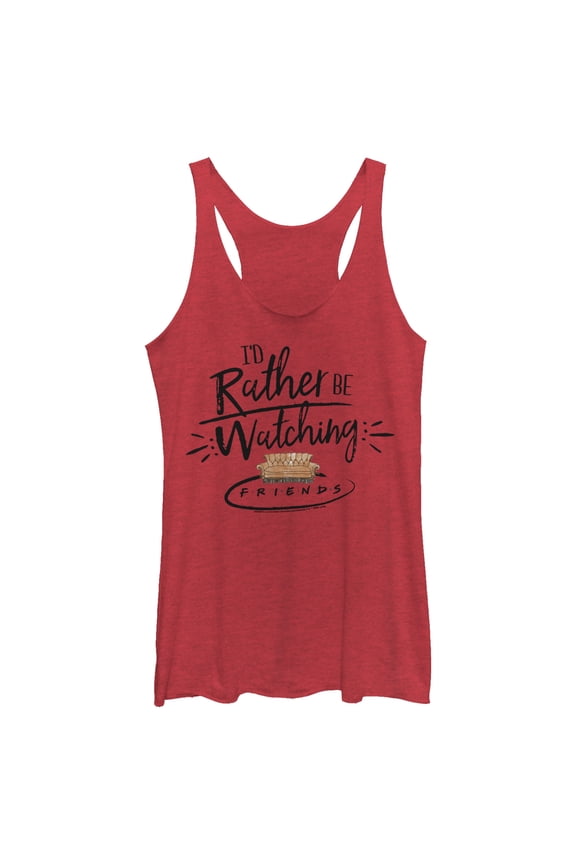 Women's Friends Rather Be Watching Racerback Tank Top