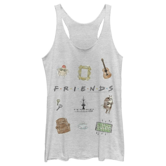 Women's Friends Series Icon Cartoons  Racerback Tank Top