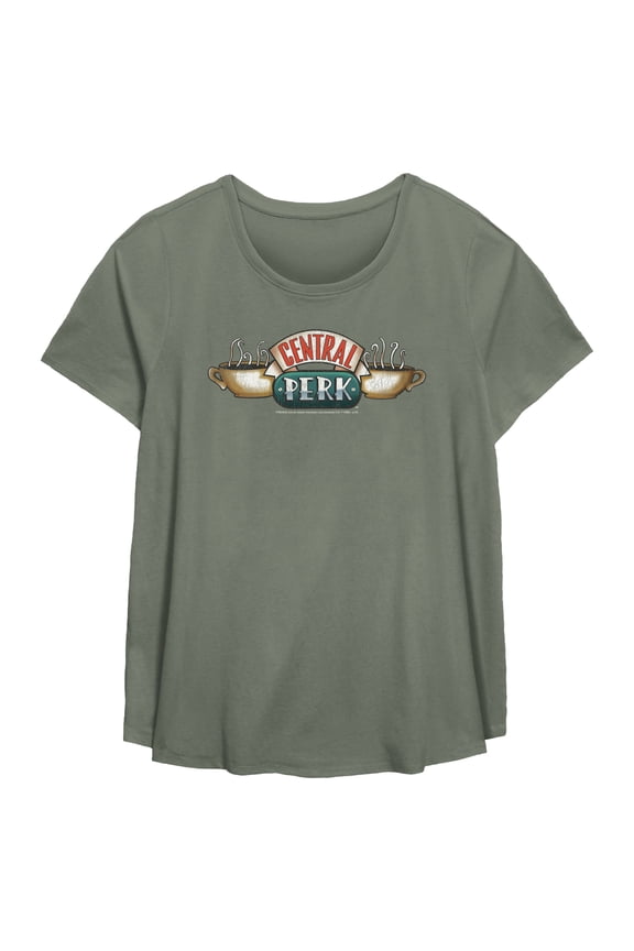 Women's Friends Vintage Central Perk Logo Graphic T-Shirt
