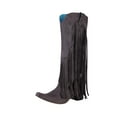 thumbnail image 1 of Women's Fringe Cowgirl Boots Dress Fringe Moccasin Boots Tassel Fringe Hidden Wedge Heel Cowboy Over the Knee Boots Retro Cowboy Tassel Boots Western Booties, 1 of 4