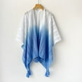 thumbnail image 1 of Women's Fringe Shrug Sweaters Shawl Front Warp Cardigan Hollow Out Knitted Shawl Wraps, 1 of 3