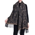 thumbnail image 1 of Women's Fringed Shawl Scarf Cat Winter Warm Wrap Stole Pashmina, 1 of 4