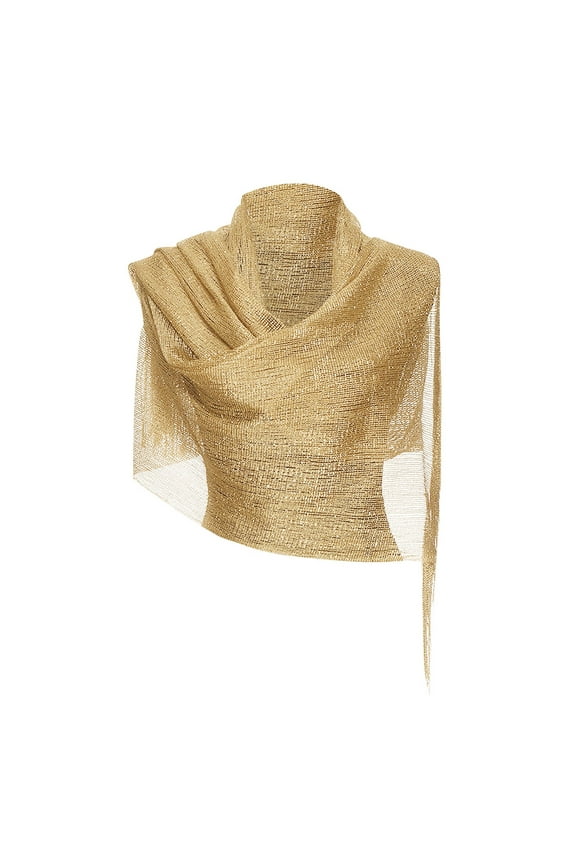 Women's Fringed Shawl Wrap for Evening Events and Casual Occasions