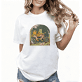 thumbnail image 1 of Women's Frog & Toad Bicycle Cotton Tee Casual Top Book Character Graphic Short Sleeve Round Neck White S-5XL, 1 of 5