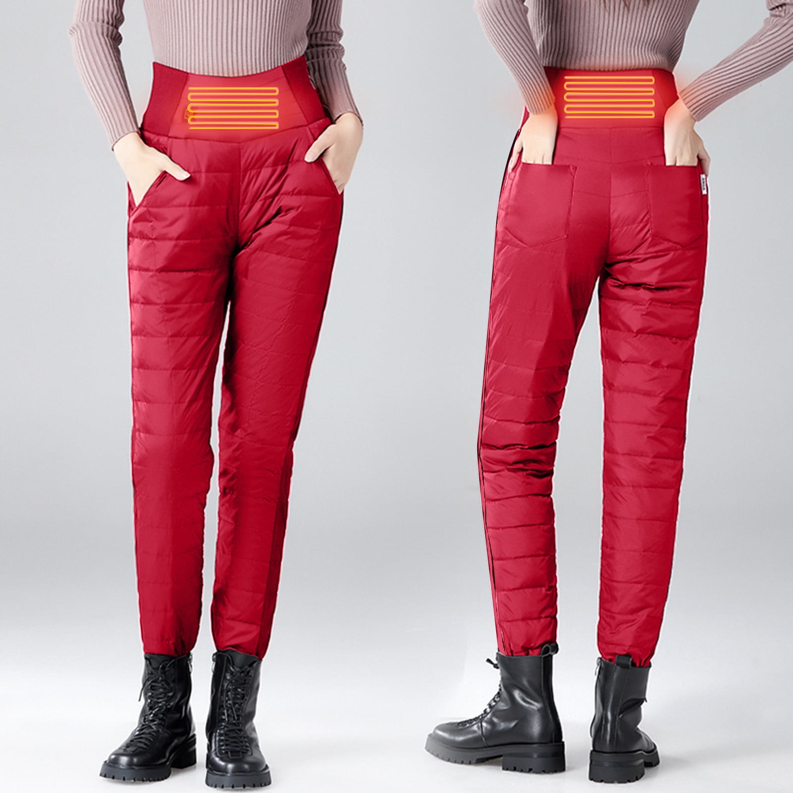 Women's Front And Rear 2 Zones Heated Pant Washable Pant Heating 3