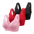 thumbnail image 1 of Women's Front Buckle Lace Edge Bra - Wireless, Adjustable - Plus Size - Casual/Sexy, 1 of 5
