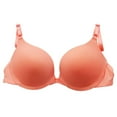thumbnail image 1 of Women's Front Closure Bras Plus Size No-Poke Push-Up Bra, Moderate Coverage, Convertible T-Shirt Bra, 1 of 5