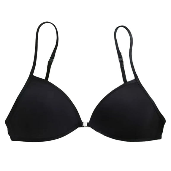 Women's Front Closure Bras Push Up Bra Deeps V Plunge Underwire T-Shirt Bra Multiways Seamless Padded Bras
