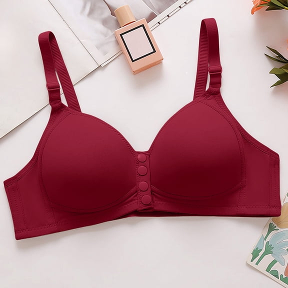 Women's Front Closure Wireless Bra - Comfortable & Breathable