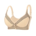 thumbnail image 1 of Women's Front Closure Wireless Bra with Dual Pad Pockets, Breathable Seamless Support for Daily Comfort No Underwire Seniors, 1 of 8