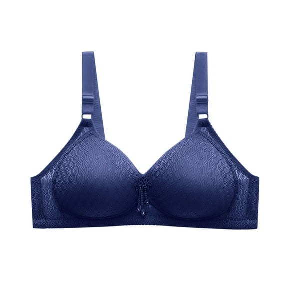 Women's Front Side Buckle Lace Bra - Wireless, Adjustable, Yoga/Sleep Wear