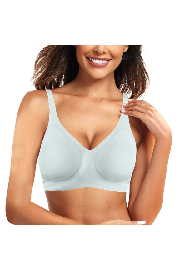 Women's Front Side Buckle Lace Edge Bra - Steel-Free, S-XL Sizes, 70C-85C Cups, Nylon Spandex, Yoga Sleep Adjustment