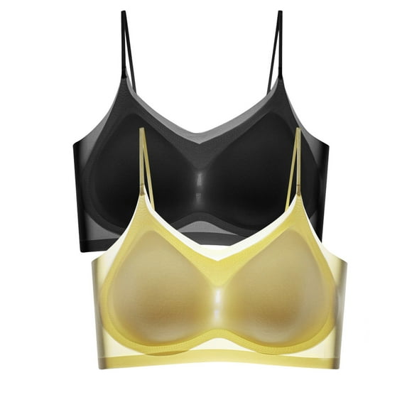 Women's Front Side Buckle Lace Edge Steel-Free Seamless Yoga Sleep Bra - Adjustable Gathering, Large Sizes (M-XXXXL), Nylon Spandex, All Seasons