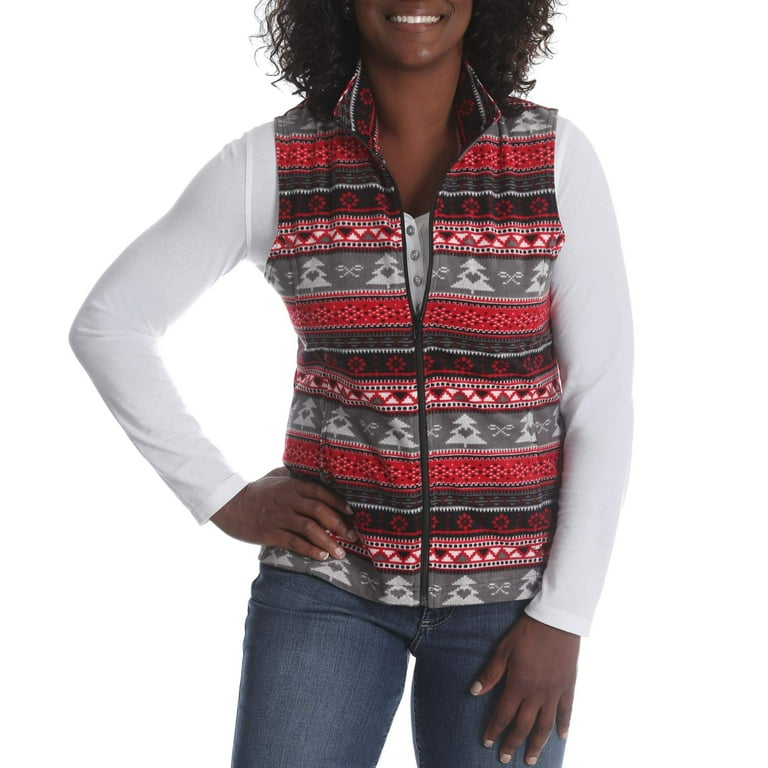 Womens fleece outlet vest walmart