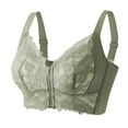 thumbnail image 1 of Women's Front Zipper No Underwire Bra, Push up Full Cup Support Lingerie, Lightweight Breathable Lace Bralette, 1 of 5