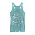 thumbnail image 1 of Women's Frozen 2 All Searching  Racerback Tank Top Tahiti Blue Large, 1 of 3