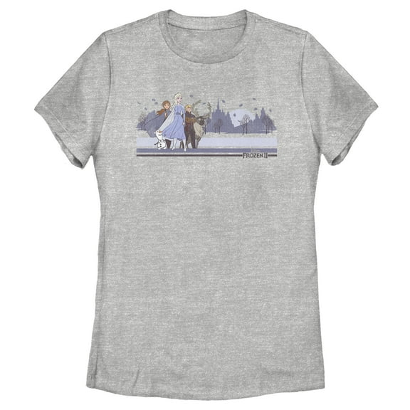 Women's Frozen 2 Winter Travelers Graphic Tee Athletic Heather X Large