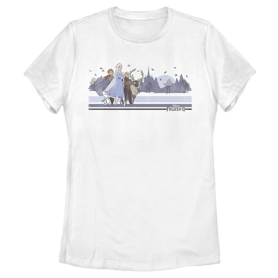 Women's Frozen 2 Winter Travelers Graphic Tee White 2X Large