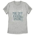 thumbnail image 1 of Women's Frozen Amazing Adventure Pattern  Graphic Tee Athletic Heather 2X Large, 1 of 3