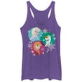 thumbnail image 1 of Women's Frozen Character Snowflakes  Racerback Tank Top Purple Heather 2X Large, 1 of 3
