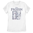 thumbnail image 1 of Women's Frozen Character Squares Graphic Tee White Small, 1 of 4