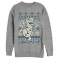 thumbnail image 1 of Women's Frozen Christmas Warm Hugs  Sweatshirt Athletic Heather 3X Large, 1 of 3