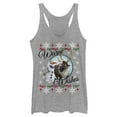 thumbnail image 1 of Women's Frozen Christmas Warm Wishes  Racerback Tank Top Gray Heather Small, 1 of 3