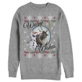 thumbnail image 1 of Women's Frozen Christmas Warm Wishes  Sweatshirt Athletic Heather Small, 1 of 3