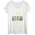 thumbnail image 1 of Women's Frozen Elsa Let It Go  Scoop Neck White 2X Large, 1 of 3