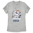 thumbnail image 1 of Women's Frozen Olaf Holiday Cheer  Graphic Tee Athletic Heather Large, 1 of 3