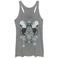thumbnail image 1 of Women's Frozen Sister Snowflake Pattern  Racerback Tank Top Gray Heather Medium, 1 of 3