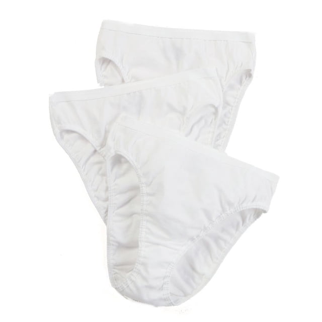 Fruit Of The Loom 3 Mutandine Donna A Vita Alta In Cotone Bianco - Hi-Cut Brief - Foto 2