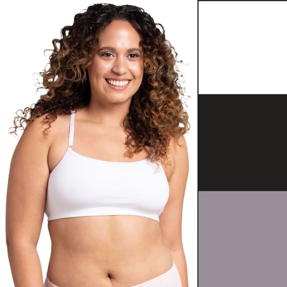 Women's Fruit of the Loom® 360 Stretch Bra 3-pack 3DSCSCT Color: Tiffany Silver Pack Size: SMALL