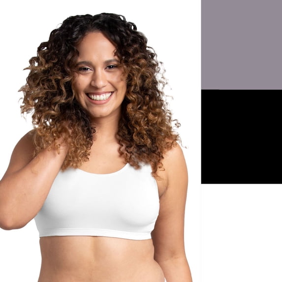 Women's Fruit of the Loom® 360 Stretch Bra 3-pack 3DSCSSB Color: Tiffany Silver Pack Size: X LARGE