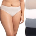 thumbnail image 1 of Women's Fruit of the Loom® Signature Seamless 4-pack Soft Hi-Cut Panty Set 4DSLHCTK Color: Silver Asst Size: 9, 1 of 4