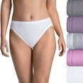 thumbnail image 1 of Women's Fruit of the Loom® Ultra Soft 5-pack Hi-Cut Panty Set 5DUSKHC Color: Regent Stripe Asst Size: 10, 1 of 3