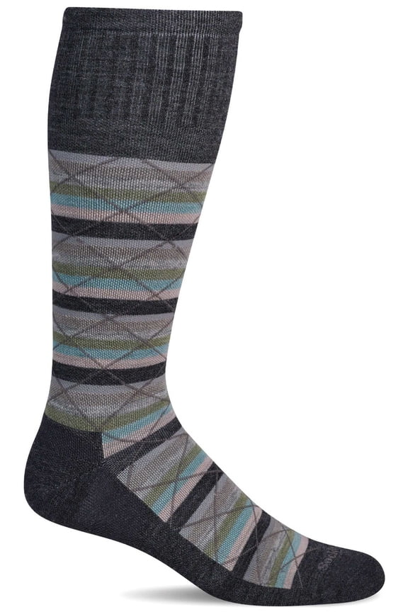 Women's Full Array | Moderate Graduated Compression Socks | Wide Calf Fit
