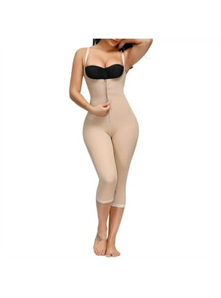 Women Tummy Control Full Body Shapewear Detachable Shoulder Straps Lace  Shaper Butt Lifter Bodysuit Thigh Slimmer Body Shaper 