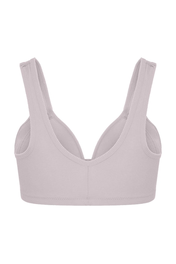 Women's Full Coverage Front Closure Bras Posture Back Soft Cup Padded Post Surgery Bralette Wireless Full Figure Minimizer Bra