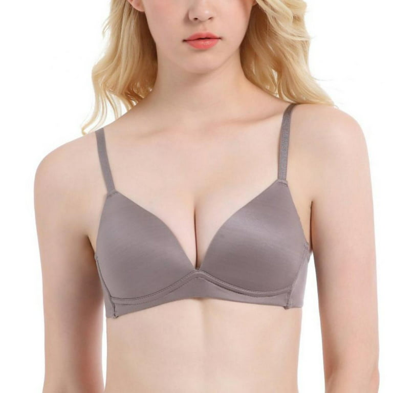 Women's Full Coverage Smoothing Wire Free Bra Lightly Lined T-Shirt Bras