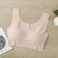 thumbnail image 1 of Women's Full Coverage Wireless Sports Bra Moisture-Wicking Yoga Top Adjustable Straps Breathable Ice Silk Support Activewear, 1 of 9